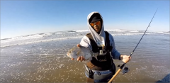Fishing for Perch from Sporthaven Beach | Short walk from Ocean Suites Motel, Brookings, OR