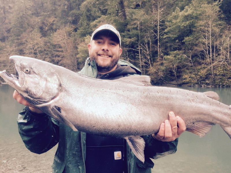38lb Salmon caught out of Brookings-Harbor OR.