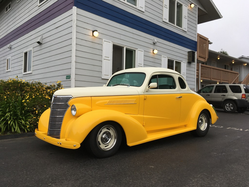 Classic 1938 Chevy | Guest at Ocean Suites Motel, Brookings, OR