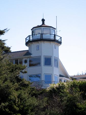 Lighthouse is just 200-yards from Ocean Suites Motel